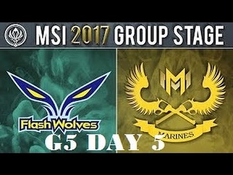 FW vs GAM MSI 2017 Group Stage Day 5 || Flash Wolves Karsa Graves vs Kha'zix Levi GIGABYTE Marines