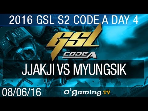 jjakji vs MyuNgSiK - 2016 GSL Code A S2 - Day 4