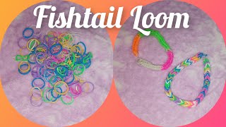 DIY - How to make rainbow loom bracelet with your fingers / Friendship bracelet / Fishtail loom