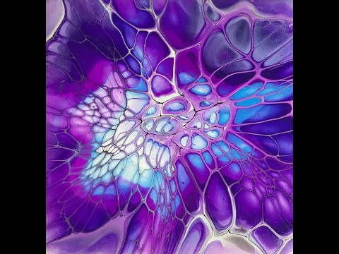 (666) Bloom Technique ~ Tilted not Spun ~ Acrylic Pouring ~ Fluid Art