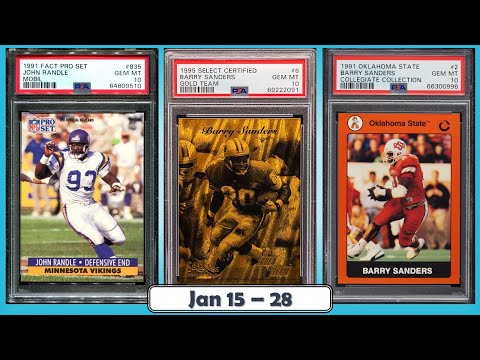 TOP 15 Highest Selling Football Cards from the Junk Wax Era on eBay | Jan 15 - 28, Ep 98