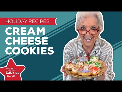 Holiday Cooking & Baking Recipes: Cream Cheese Cookies Recipe - 1st Day of Christmas Cookies