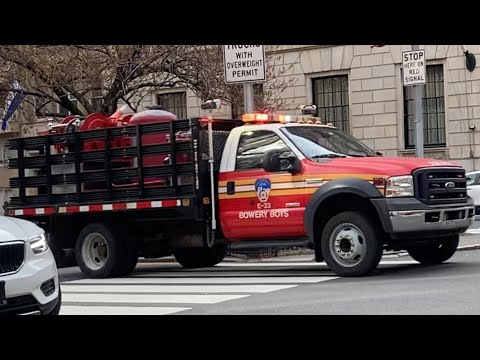 RARE Catch FDNY Engine 33 Purple K 33 and Tower Ladder 9 Responding