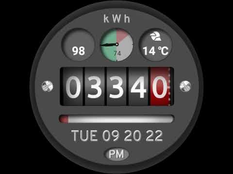 Dark Vintage Meter Watch Face