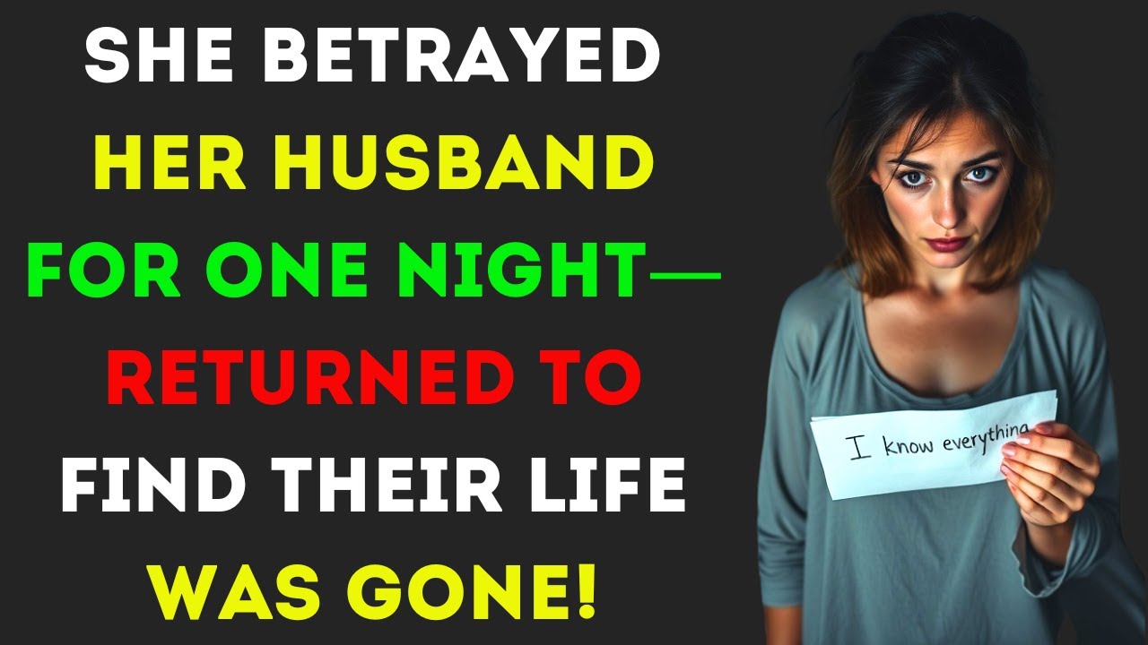 I Cheated on My Husband for One Night—Came Back to Find Him Gone, Along with Our Life!