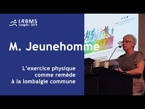 L’exercice physique comme remède à la lombalgie commune