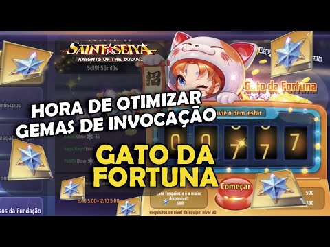 HORA DE OTIMIZAR SUAS GEMAS DE INVOCAÇÃO COM O GATO DA FORTUNA - SAINT SEIYA AWAKENING