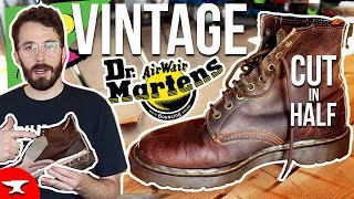 (30 YEAR OLD) WHAT&#39;S INSIDE  DR. MARTENS - vintage 90&#39;s doc marten review