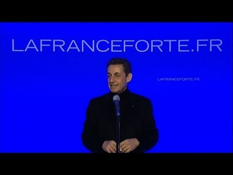 Nicolas Sarkozy inaugure son QG de campagne