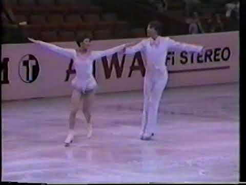 Irina Moiseeva & Andrei Minenkov URS - 1981 World Figure Skating Championships Compulsory Dance 1