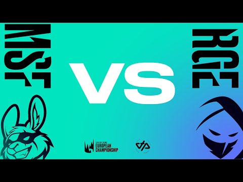 LEC Spring Split - W5D1 - MSF vs RGE