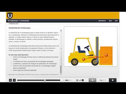 Spanish   Forklift Lesson 2   Stability and Capacity