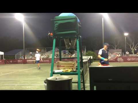 Kypson vs. Mena Night Atmosphere at Mardy Fish Tennis