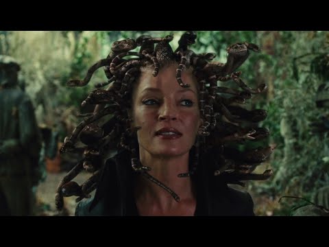 Medusa (Uma Thurman) - All Scenes Powers | Percy Jackson & the Olympians