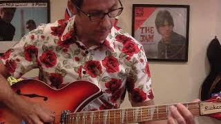 The Byrds (Peter Singer): &quot;Bells of Rhymney&quot; (lesson tutorial) 2015 Rickenbacker 12 string 1993 Plus
