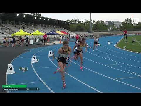 U15 Girls 200m Heat 1: 2022-23 State Combined Events Championships - Saturday
