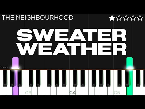 The Neighbourhood - Sweater Weather | EASY Piano Tutorial