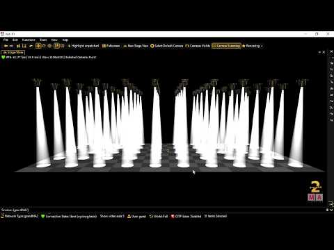 Vídeo aula 6 de grandM A2 OnPc  View  Stage View + ajustando os aparelhos e o chão do stage na MA3D