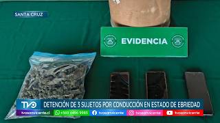 En Santa Cruz, Carabineros detiene a tres personas por conducción en estado de ebriedad
