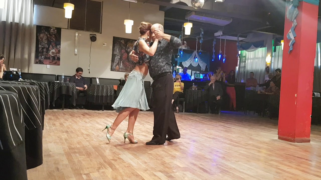 Claudia Jakobsen y "Carlitos" Díaz 2/2 en Sol de Arrabal Milonga (13-sept-18)
