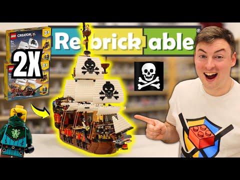 Combining 2 Lego Pirate Ships Into 1 BIGGER Rebrickable Pirates Battleship!