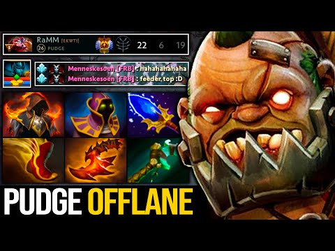 96.69% ACCURATE HOOKS!!! 22 KILLS PUDGE OFFLANE - 35 MINS 37 FLESH HEAP | Pudge Official