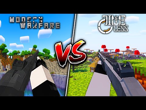 What's The Best MINECRAFT GUN MOD? | timeless and classic vs vic's modern warfare (2023)