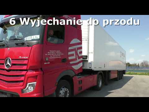 Rozpinanie ,podpinanie naczepy, poziomowanie naczepy  czyli przepinka.