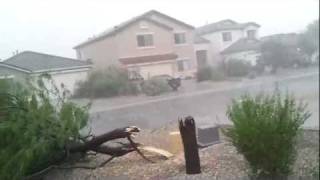 Storm Microburst in Arizona, San Tan Valley