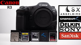 Canon R3 / R5 R5C - BEST CF Express type B Review - SABRENT, ANGELBIRD AV PRO SX, DELKIN, SANDISK