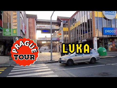 Luka, metro station. Lužiny housing estate. Prague, Czech Republic.