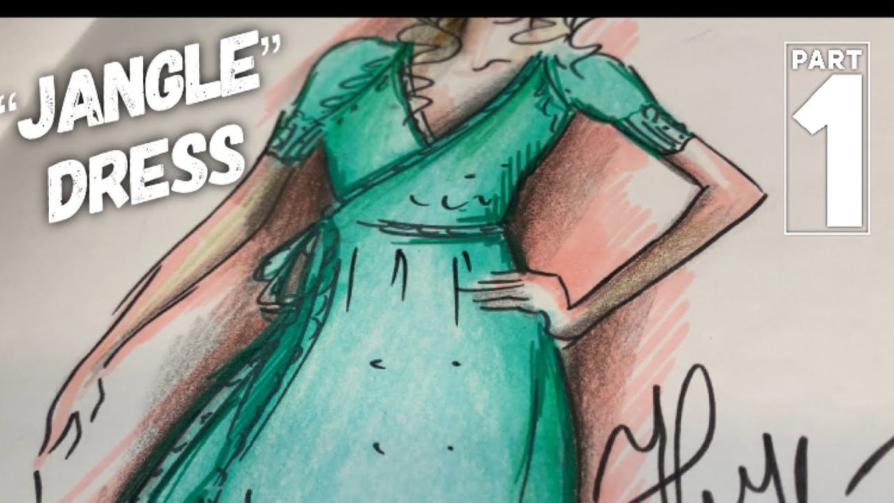 ВЯЖЕМ ПЛАТЬЕ СПИЦАМИ "ДЖУНГЛИ" / How to knit beautiful dress / part 1