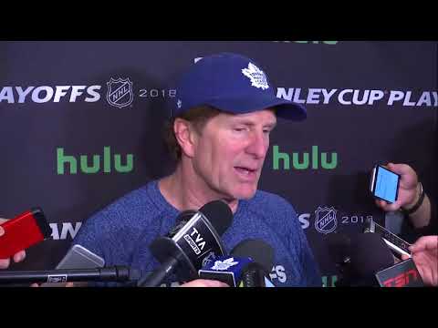Maple Leafs Practice: Mike Babcock - April 13, 2018