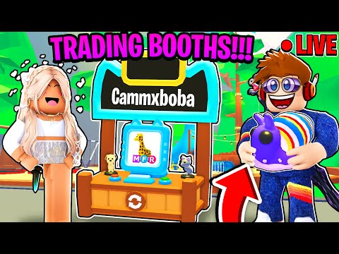 We TRADE *NEW* MEGA CANDY CANE SNAIL In Adopt ME!! LIVE *Roblox*
