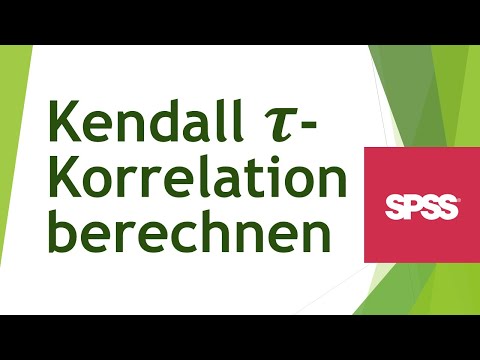 Kendall-Tau (b+c) in SPSS berechnen - Daten analysieren in SPSS (117)