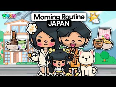 FAMILY MORNING ROUTINE IN JAPAN 🇯🇵 (EP 3) | Toca Life World Family RP 🌍
