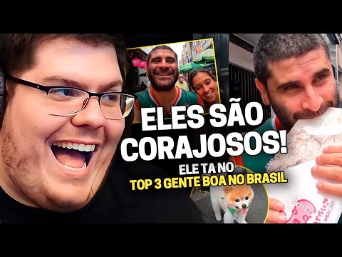 CASIMIRO REAGE: PROVANDO COMIDAS DE RUA DO JAPÃO | Cortes do Casimito