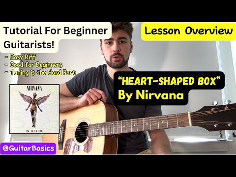 "Heart-Shaped Box" By Nirvana Beginner Acoustic Guitar Tutorial!