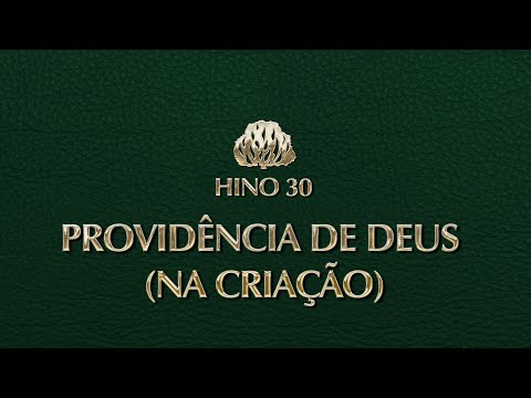 Providência De Deus Na Criação - Hinário…