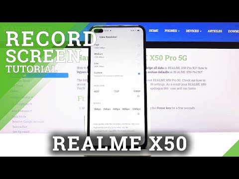 How to Record Screen on Realme X50 - Record Display