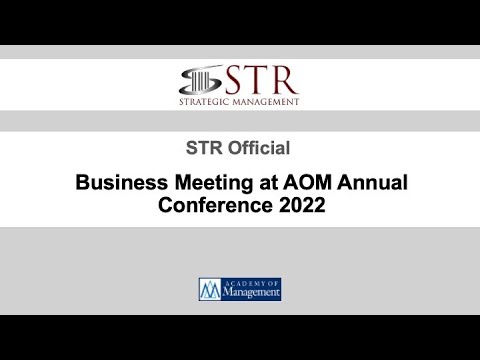 STR Business Meeting at AOM Annual Conference 2022