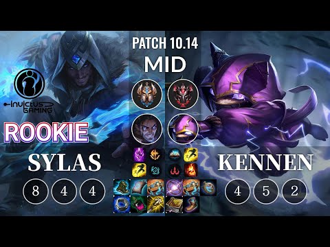 IG Rookie Sylas vs Kennen Mid - KR Patch 10.14