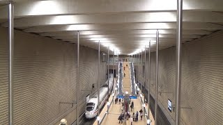 Durchfahrt eines ICE durch den S-Bahn-Tunnel Leipzig (Bahnhof Leipzig Markt)