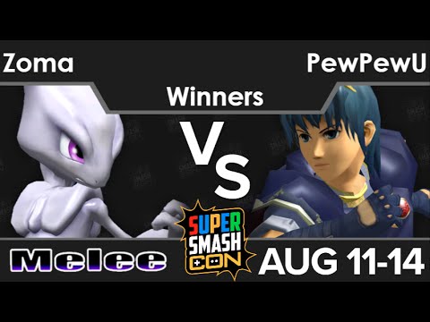 SSC16  - Zoma (Mewtwo) vs CLG | PewPewU (Marth) Winners - Melee