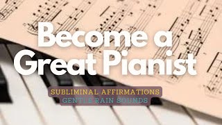 ❋ Become a Great Pianist! ~ Gentle Rain Sounds