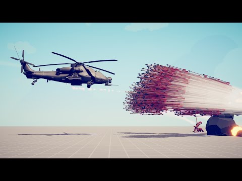 ATTACK HELICOPTER vs EVERY GOD - Totally Accurate Battle Simulator TABS