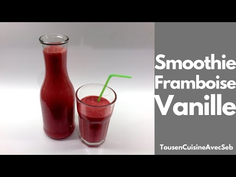 Recette Smoothie mûre framboise yaourt vanille