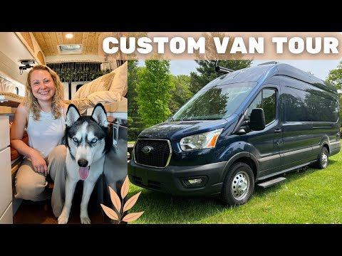 FULL TOUR of my NEW Ford Transit Camper Van! 🚐 Professional Van Conversion by Drifter Vans