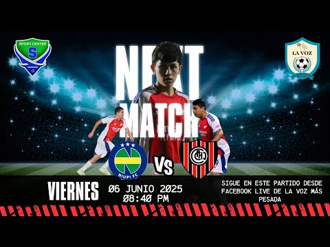 JORNADA 10 - NIUPI FC VS CHACARITAS JRS - SPORTCENTER SENDERO