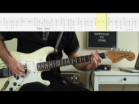 Deep Purple/Rainbow - Difficult to Cure/Beethoven Guitar lesson